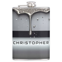 Custom Name With Dripping Liquid Metal
