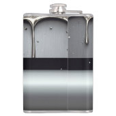 Flasques Custom Name With Dripping Liquid Metal (Dos)