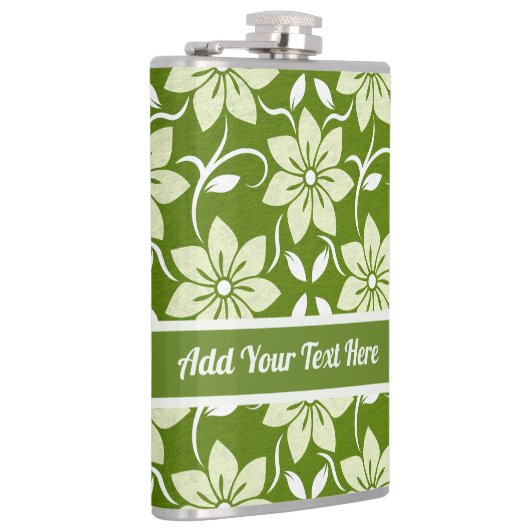 Flasques Custom Olive Blossom Repeat (Droite)