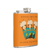 Flasques Cute Alpacas Chèvres Rocheuses et Serapes Turquois (Droite)