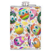 Flasques Cute and Funny Easter Eggs Cartoon (Dos)