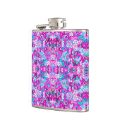 Flasques Cute blue pink flowers patterns (Gauche)