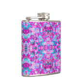 Flasques Cute blue pink flowers patterns (Droite)