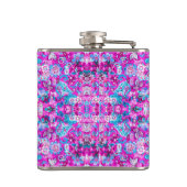 Flasques Cute blue pink flowers patterns (Dos)
