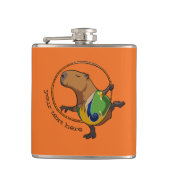 Flasques Cute Capybara Rhythmic Gymnastics Hoop Cartoon (Devant)