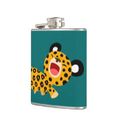Flasques Cute Cartoon Facétieux Léopard Hip Flask (Gauche)