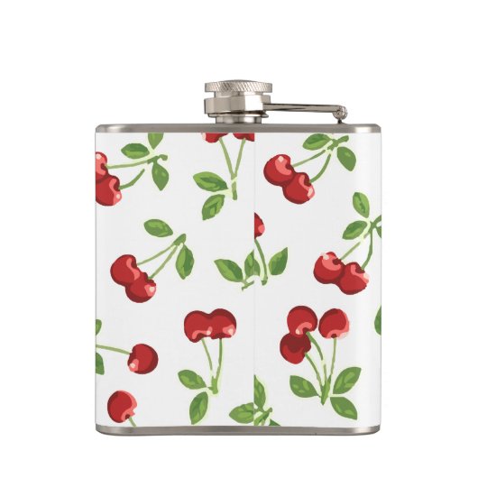 Flasques Cute Cerises Rétro (Dos)