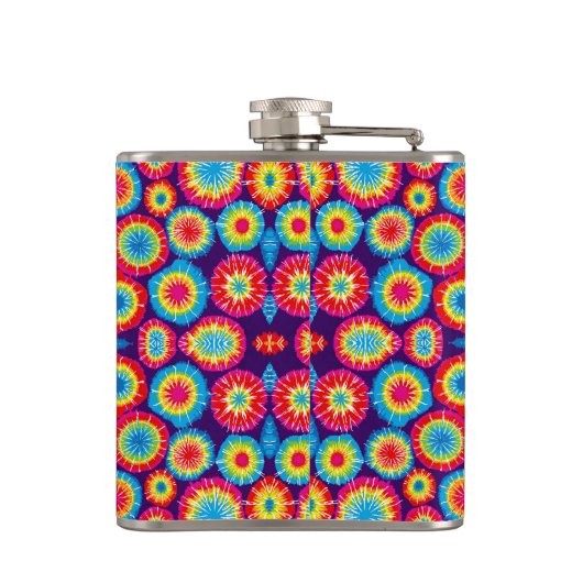 Flasques Cute colorful abstract suns patterns (Dos)