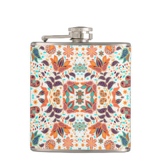 Flasques Cute colorful classic floral patterns