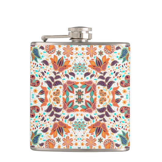 Flasques Cute colorful classic floral patterns (Devant)
