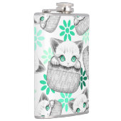 Flasques Cute de chat et pointe joueuse à partir d'une poch (Droite)