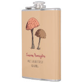 Flasques Cute Funny Mushroom Pun Forager Personnalisé (Gauche)