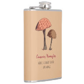 Flasques Cute Funny Mushroom Pun Forager Personnalisé (Droite)