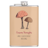 Flasques Cute Funny Mushroom Pun Forager Personnalisé (Devant)