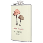 Flasques Cute Funny Mushroom Pun Forager Personnalisé (Gauche)