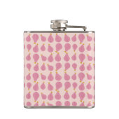 Flasques Cute Girly Feminine Pear Monogramme Cadeaux Initia (Dos)