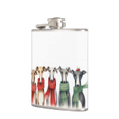 Flasques Cute Greyhounds et Whippets | Chiens en Écharpes (Gauche)