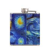 Flasques Cute Kitten Starry Night Van Gogh (Dos)