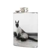 Flasques CUTE Siamese Portrait de chat (Gauche)