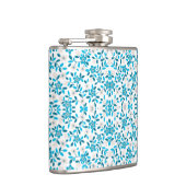 Flasques Cute white blue seamless spring flowers patterns (Droite)