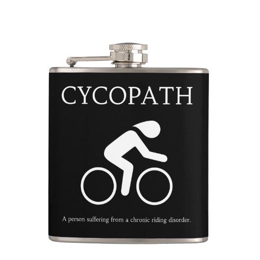Flasques Cycopath, j'adore les vélos, la nouveauté amusante (Devant)