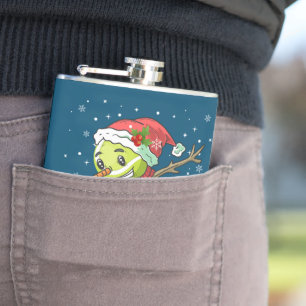Flasques Dabbing Snowman Tennis Ball Tee Noël Noël Noël