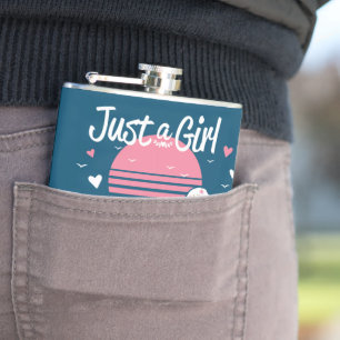 Flasques Dachshund Design, Juste Une Fille Qui Aime Les Dac