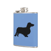 Flasques Dachshund Poil Long - Silhouette 1 (Gauche)