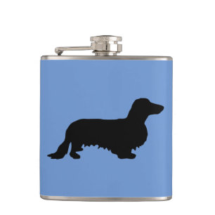 Flasques Dachshund Poil Long - Silhouette 1