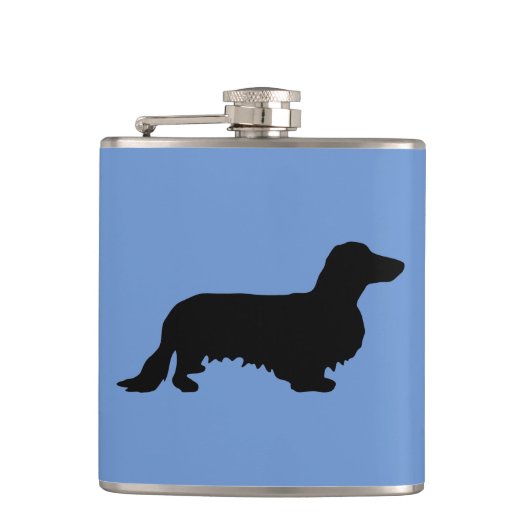 Flasques Dachshund Poil Long - Silhouette 1 (Devant)