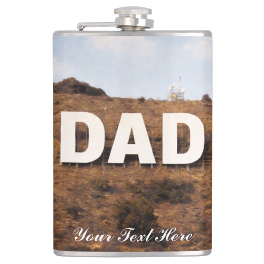 Flasques Dad Gift, Funny Father’s Day or Birthday Present: (Devant)