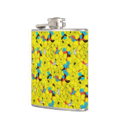 Flasques Daffodiques motif floral printanier (Gauche)