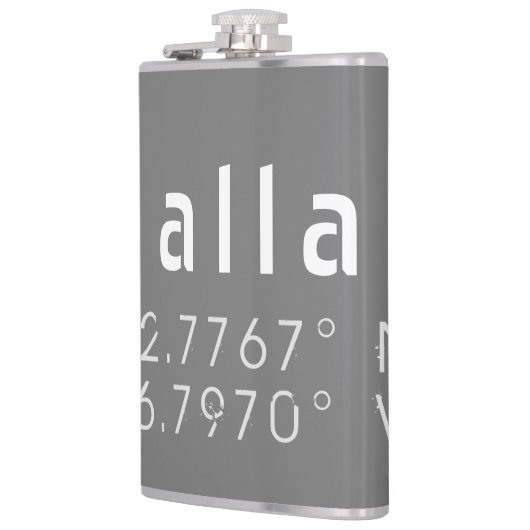 Flasques Dallas Latitude et Longitude (Gauche)