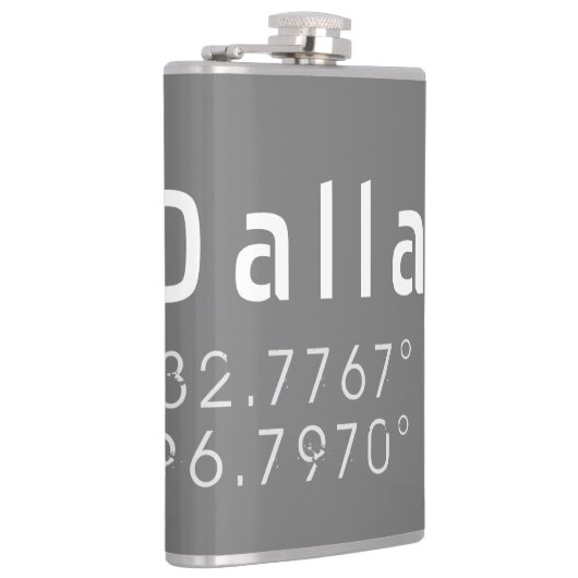 Flasques Dallas Latitude et Longitude (Droite)