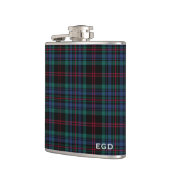 Flasques Daly Tartan Monogram Royal Blue Plaid (Gauche)