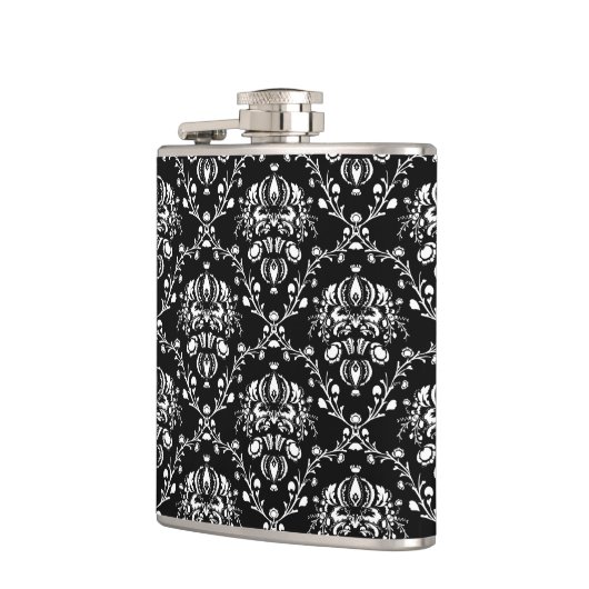 Flasques Damas noir et blanc (Gauche)