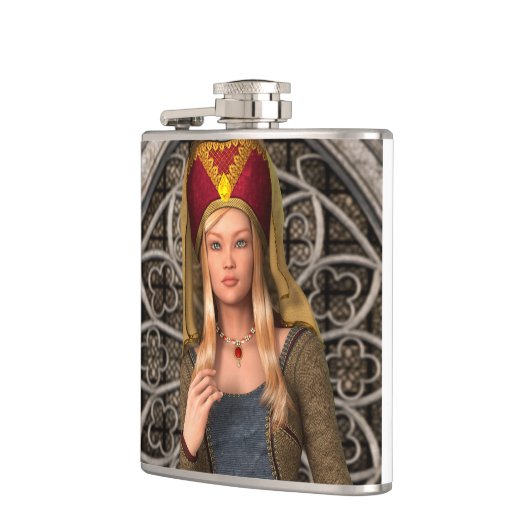 Flasques Dame médiévale (Gauche)