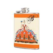 FLASQUES DAME ROCOCO ART DÉCO MODE COSTUME MONOGRAMME (Gauche)