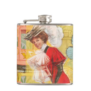 Flasques Dame victorienne femme élégante riche illustration