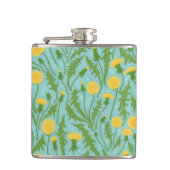 Flasques Dandelions, vert, jaune et bleu (Devant)