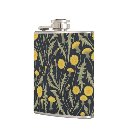 Flasques Dandelions, vert, jaune et noir (Gauche)