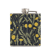 Flasques Dandelions, vert, jaune et noir (Dos)