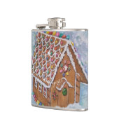FLASQUES DANS L'ESPRIT NOËL GINGERBREAD CANDY HOUSE (Gauche)