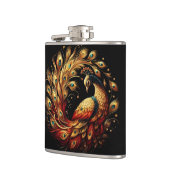 Flasques Danse colorée Peacock en blanc (Gauche)