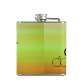 Flasques Danse ; Vert, orange et jaune vif (Dos)