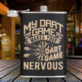 Flasques Dart Game Flex Vinyl Wrapped Flask 8 oz.