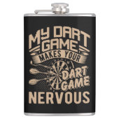 Flasques Dart Game Flex Vinyl Wrapped Flask 8 oz. (Devant)