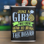 Flasques Dart Queen Vinyl Wrapped Flask 8 oz.