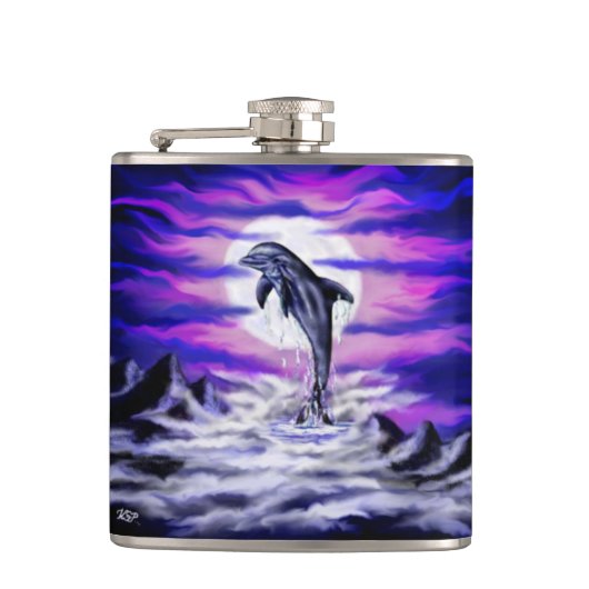 Flasques Dauphin clair de lune (Devant)