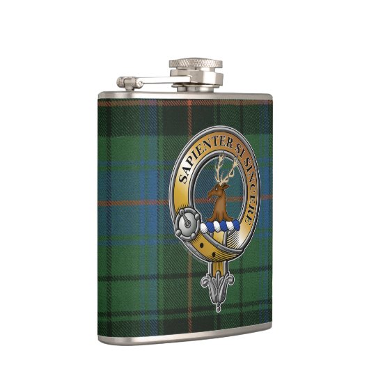 Flasques Davidson Tartan & Badge (Droite)